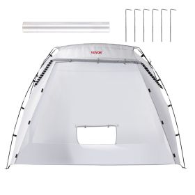 VEVOR Portable Paint Booth, Larger Spray Paint Tent with Built-in Floor & Mesh Screen, Painting Tent Station for Furniture DIY Hobby Tool