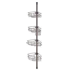 VEVOR 56" to 114" High Shower Corner Caddy Tension Pole Rust-Proof Tension Pole
