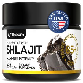 Shilajit Resin 83 Servings 50g Shilajit Pure Himalayan Organic for Maximum Potency Energy Immunity and Detox Natural Himalayan Mumiyo for Men and