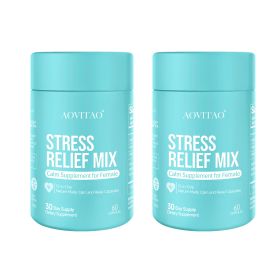 Ashwagandha For Women Supplement With L-Theanine Magnesium, Stress Relief, Focus And Relaxation Support Anxiery Pill (Option: Calm and Focus-60Count 2Packs)