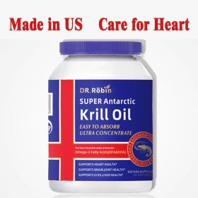 (2 Packs)Dr. Robin's Super Antarctic Krill Oil,Omega 3 EPA DHA Supports Heart & Overall Health (classify: 60count)