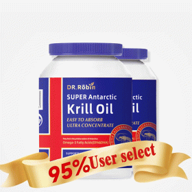 (Buy 2 Free 1)Dr. Robin's Antarctic Krill Oil softgels,Rich in Omega 3, Supports Heart & Overall Health for Women and Men,180 Count (Category: NJKOL-2)